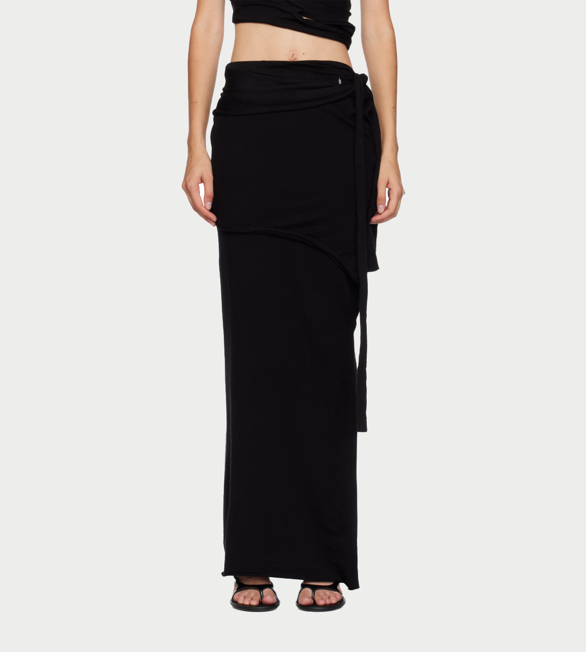 OTTOLINGER - Lounge Drape Skirt Blk