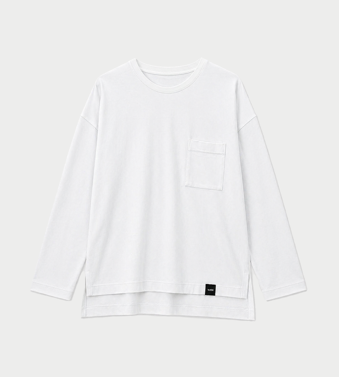 UJOH - Crewneck L/S Tee White
