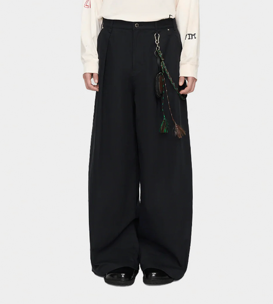 SONG FOR THE MUTE - Super Baggy Pant Blk Blue
