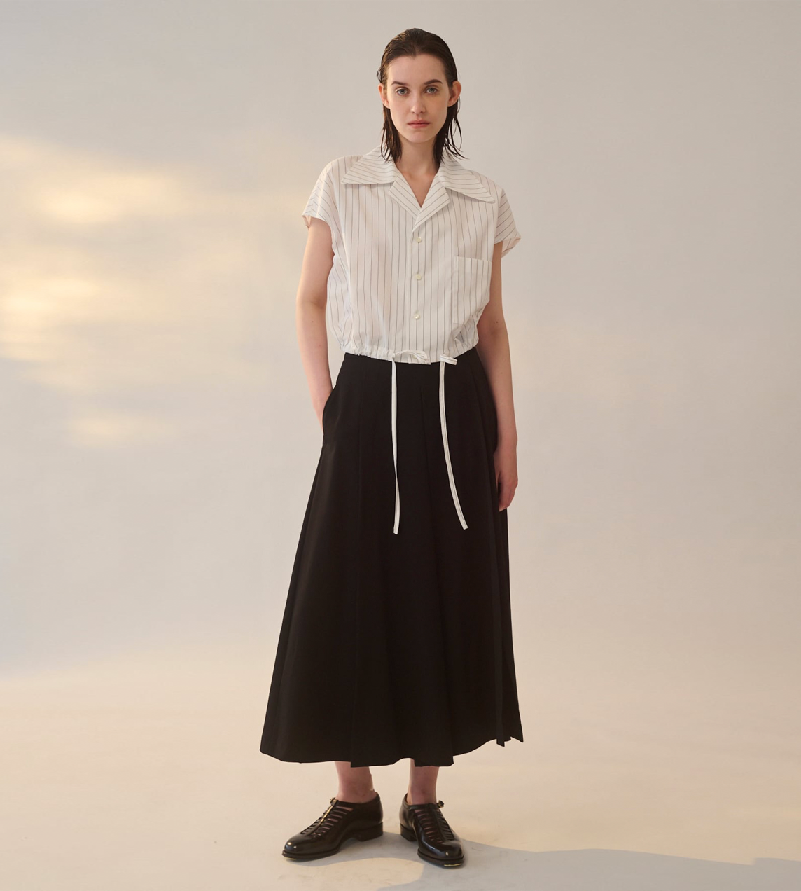 UJOH - Slit Culottes Blk