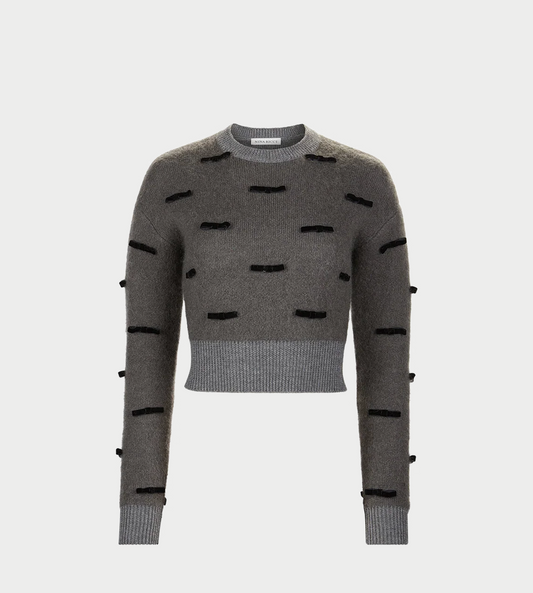 NINA RICCI - Knit Sweater Grey