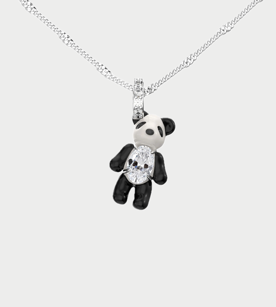 YVMIN - Mini Panda Enamel Necklace