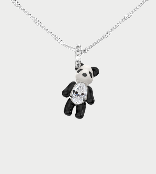 YVMIN - Mini Panda Enamel Necklace