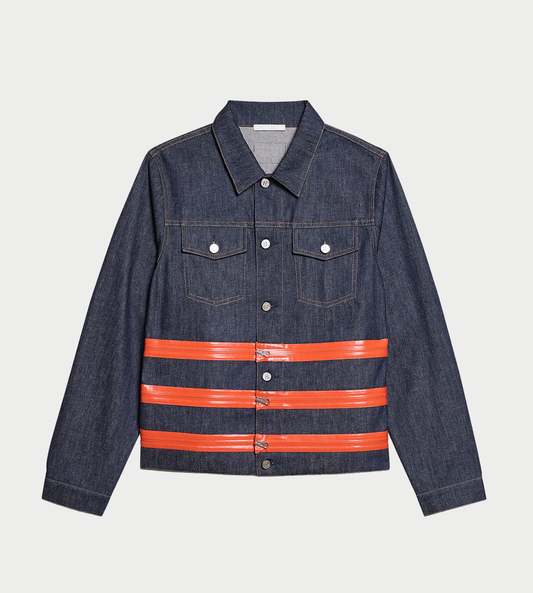 HELMUT LANG - Multi-zip Jacket Raw Indigo