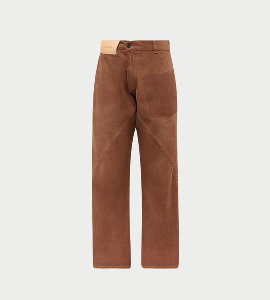JW ANDERSON - Aged Twisted Jean Rust