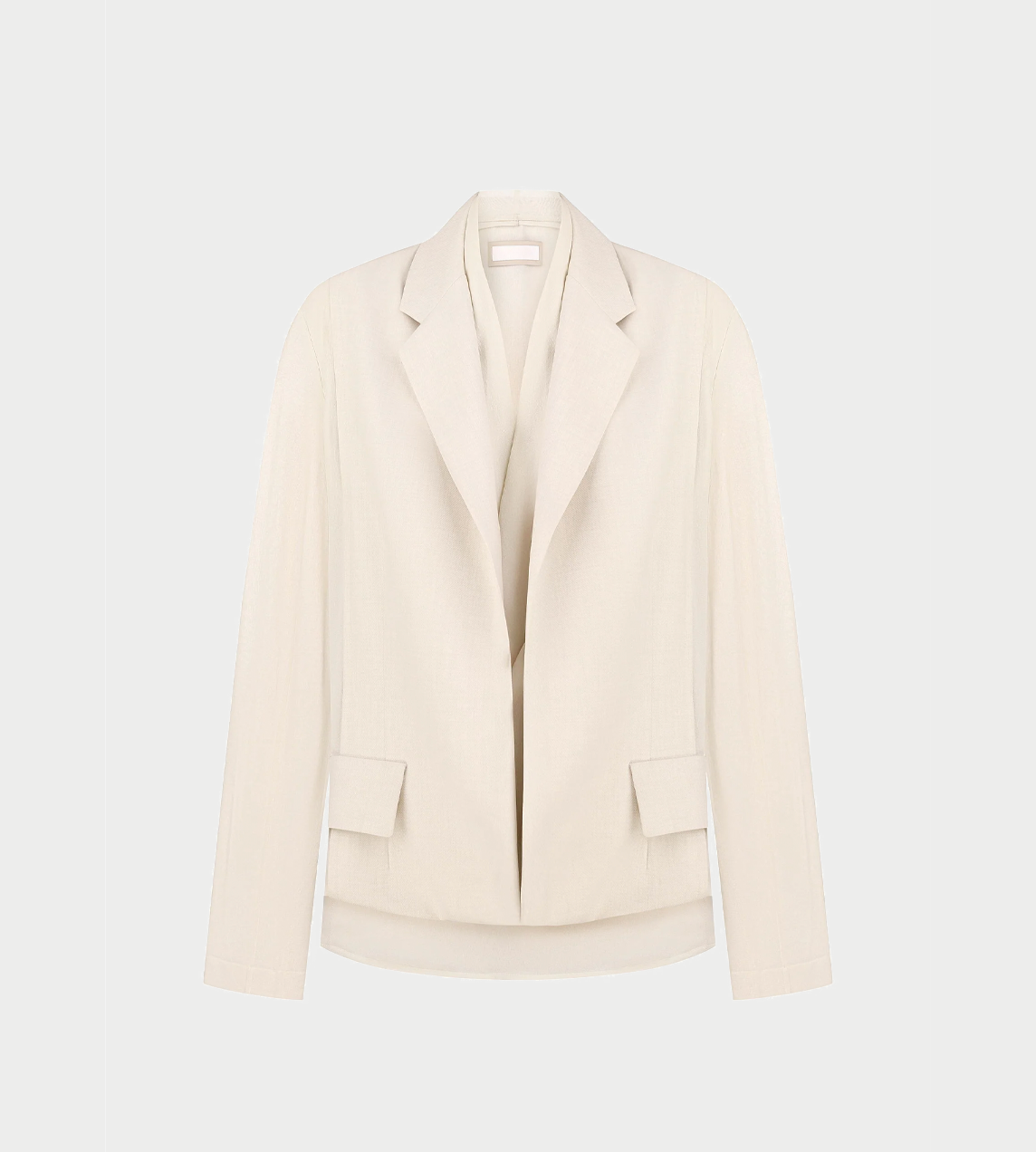 LITKOVSKA - Layered Tucked-Hem Jacket Ivory