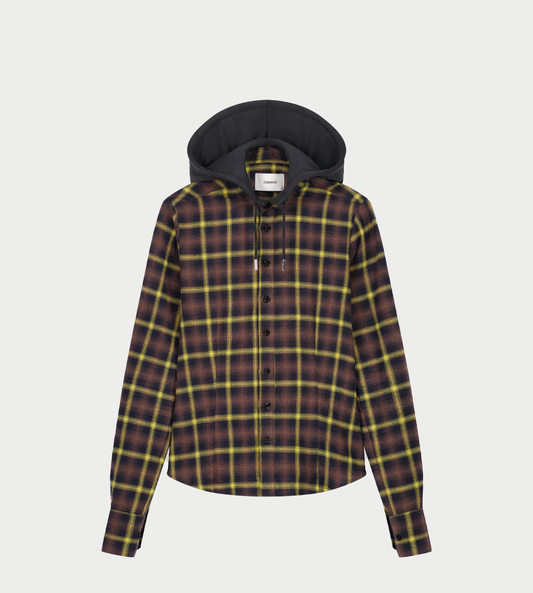 COPERNI - Hooded Shirt Brown