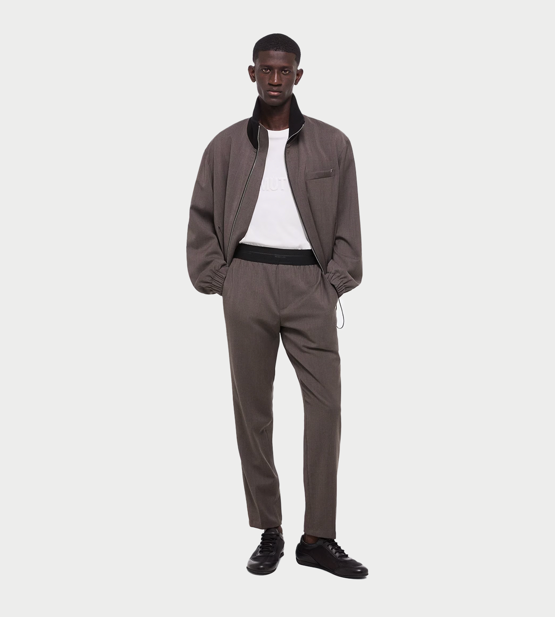 HELMUT LANG - Taper Trousers Brown