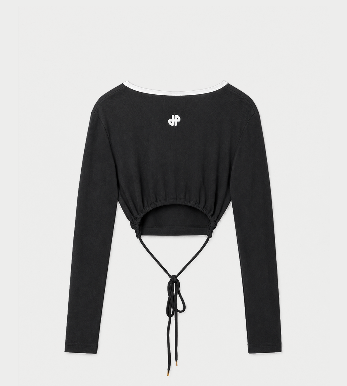 Patou - LS Link Rib T-Shirt Black