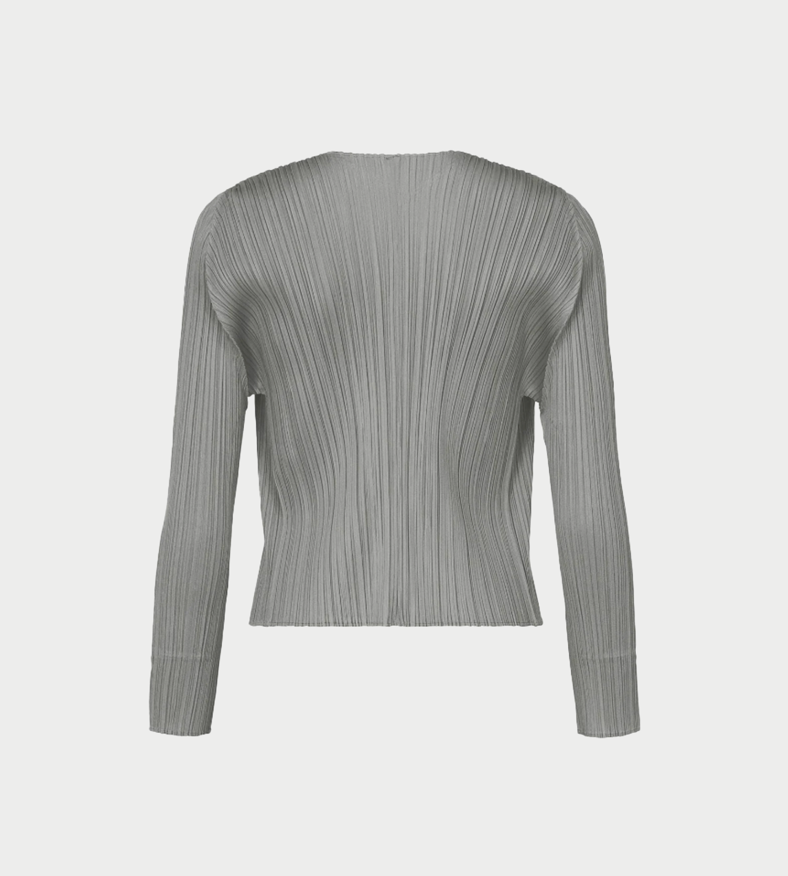 PLEATS PLEASE ISSEY MIYAKE - Basic Pleated Cardigan Grey
