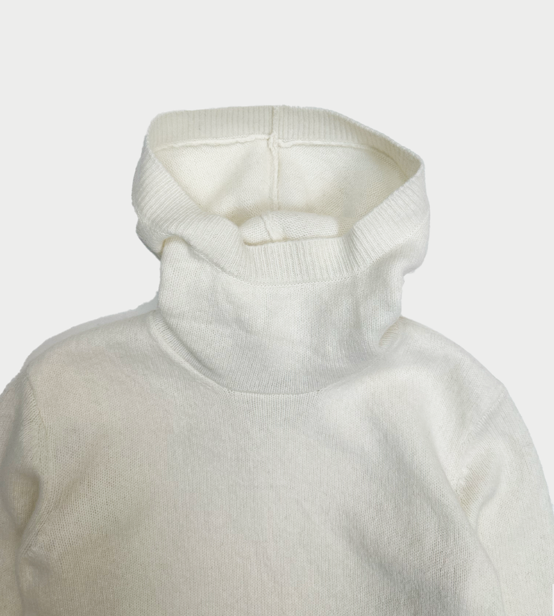 UNDERCOVER - Wool-angora Hooded Sweater White