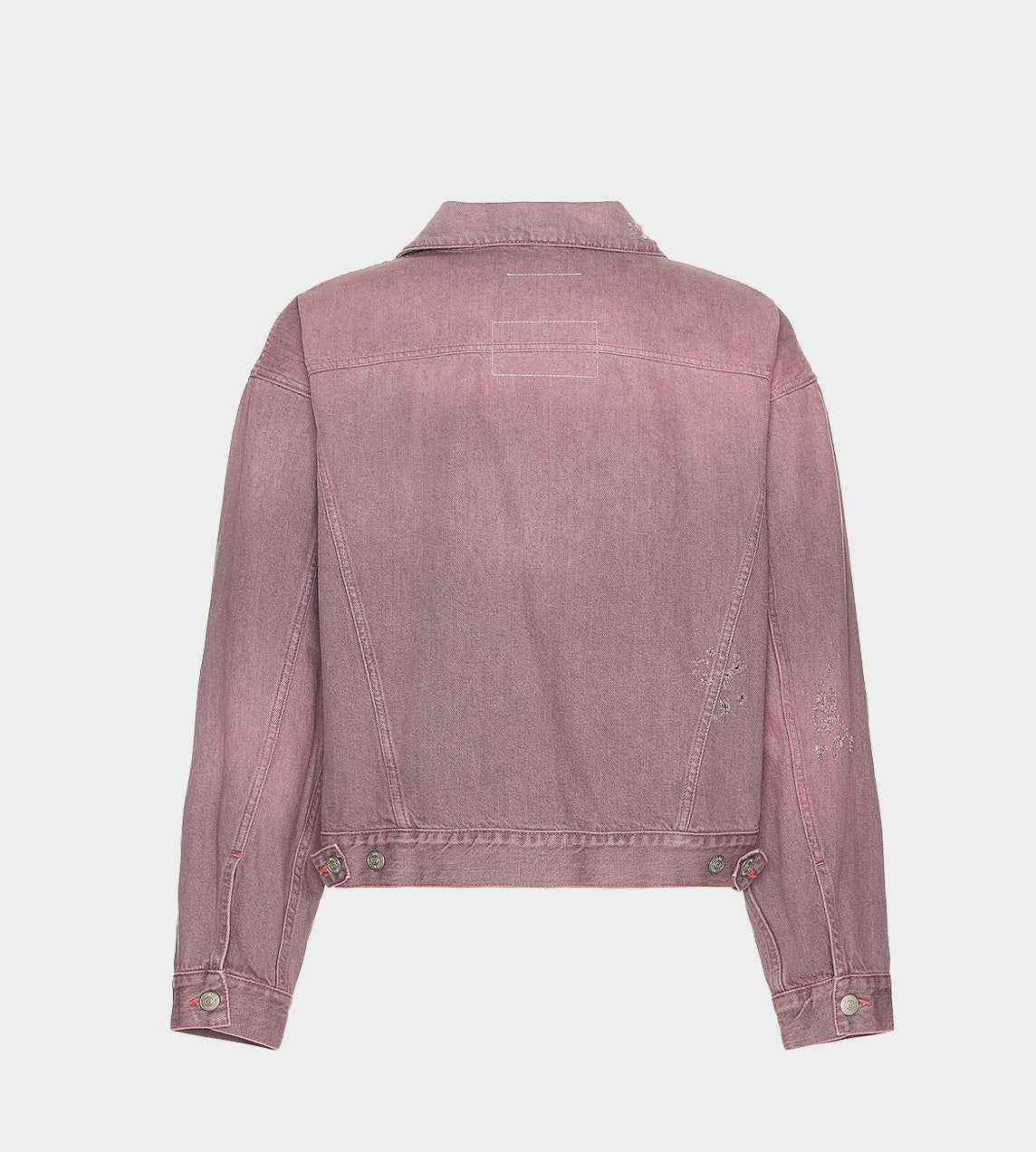 MM6 Maison Margiela - Destroyed Denim Jacket Pink