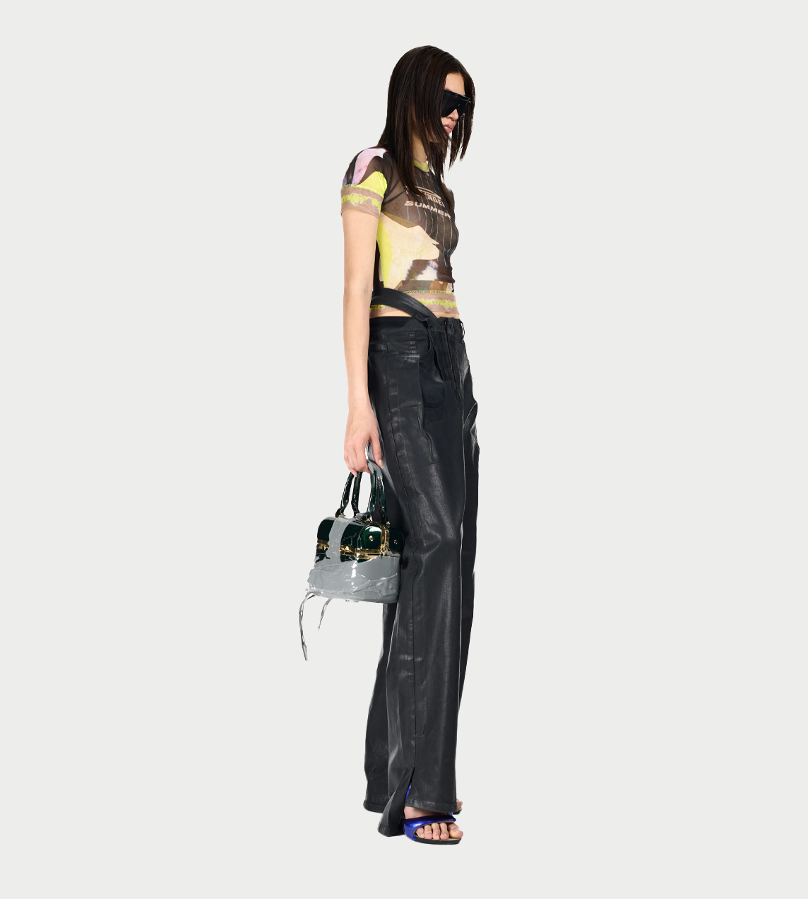 Glazed Baggy Jeans Blk