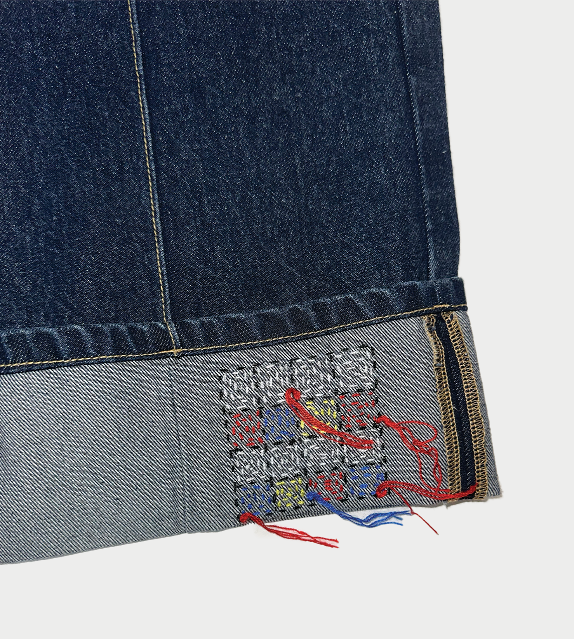 GLASS CYPRESS - Indigo High Waisted Denim Pants