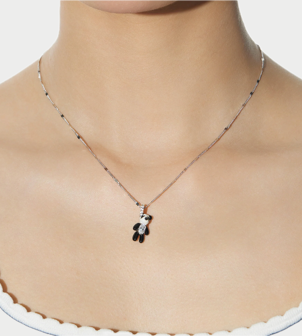 YVMIN - Mini Panda Enamel Necklace