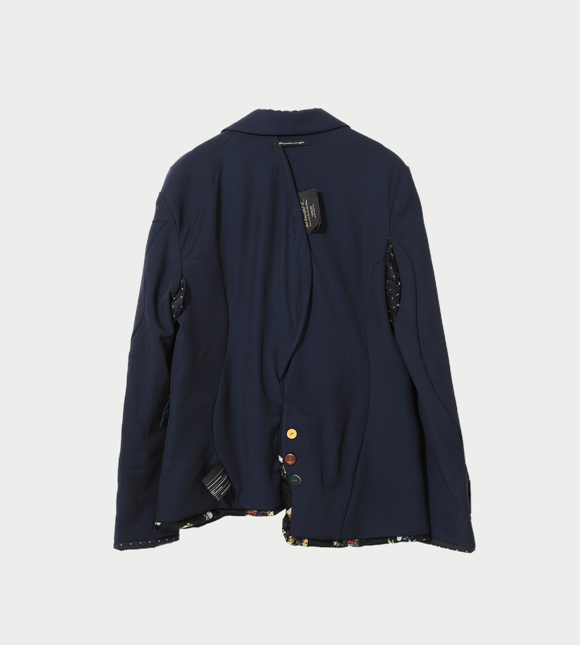 UNDERCOVER - Asymmetric Wool Jacket Navy
