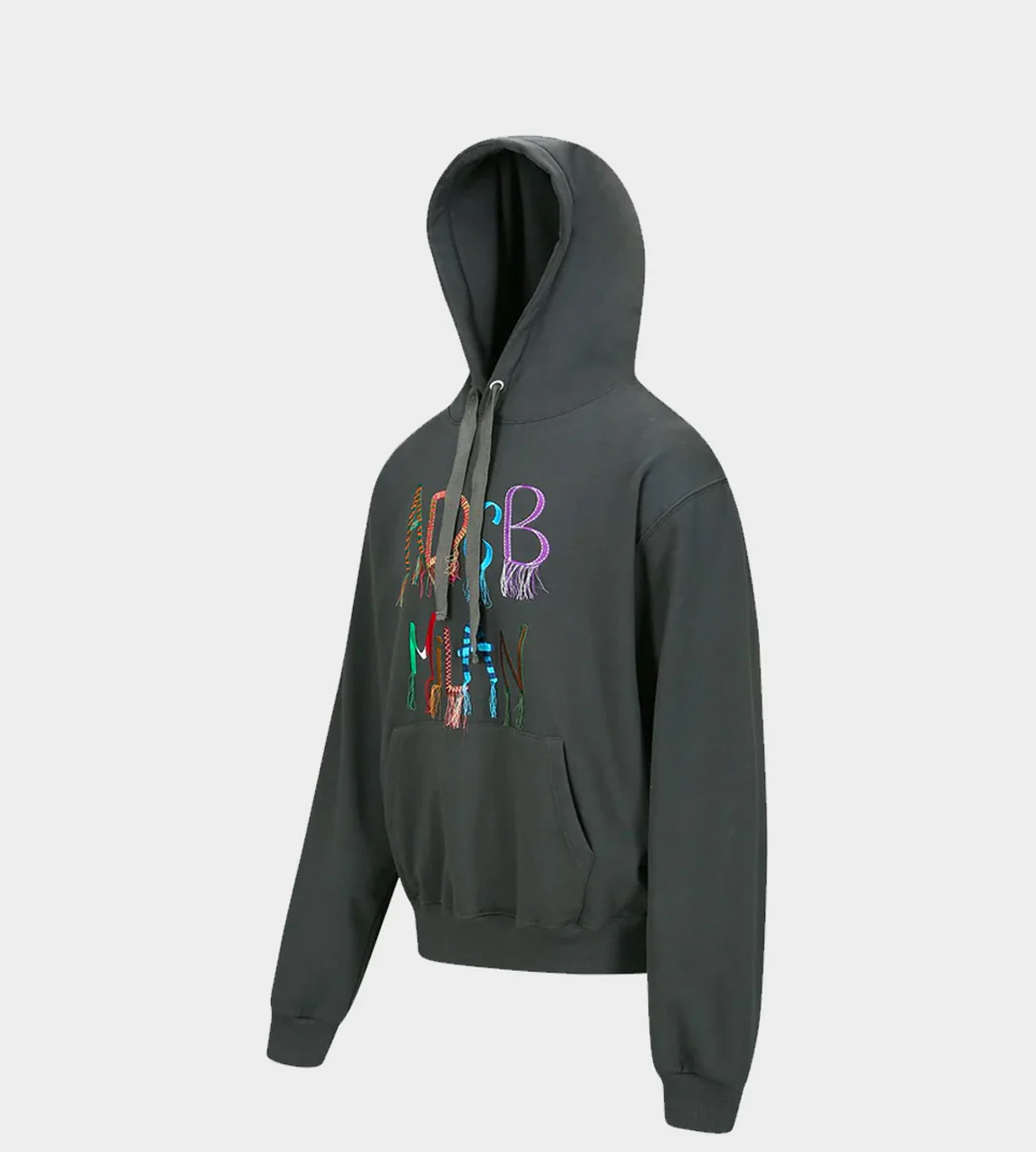 Milan Embroidery Hoodie Grey