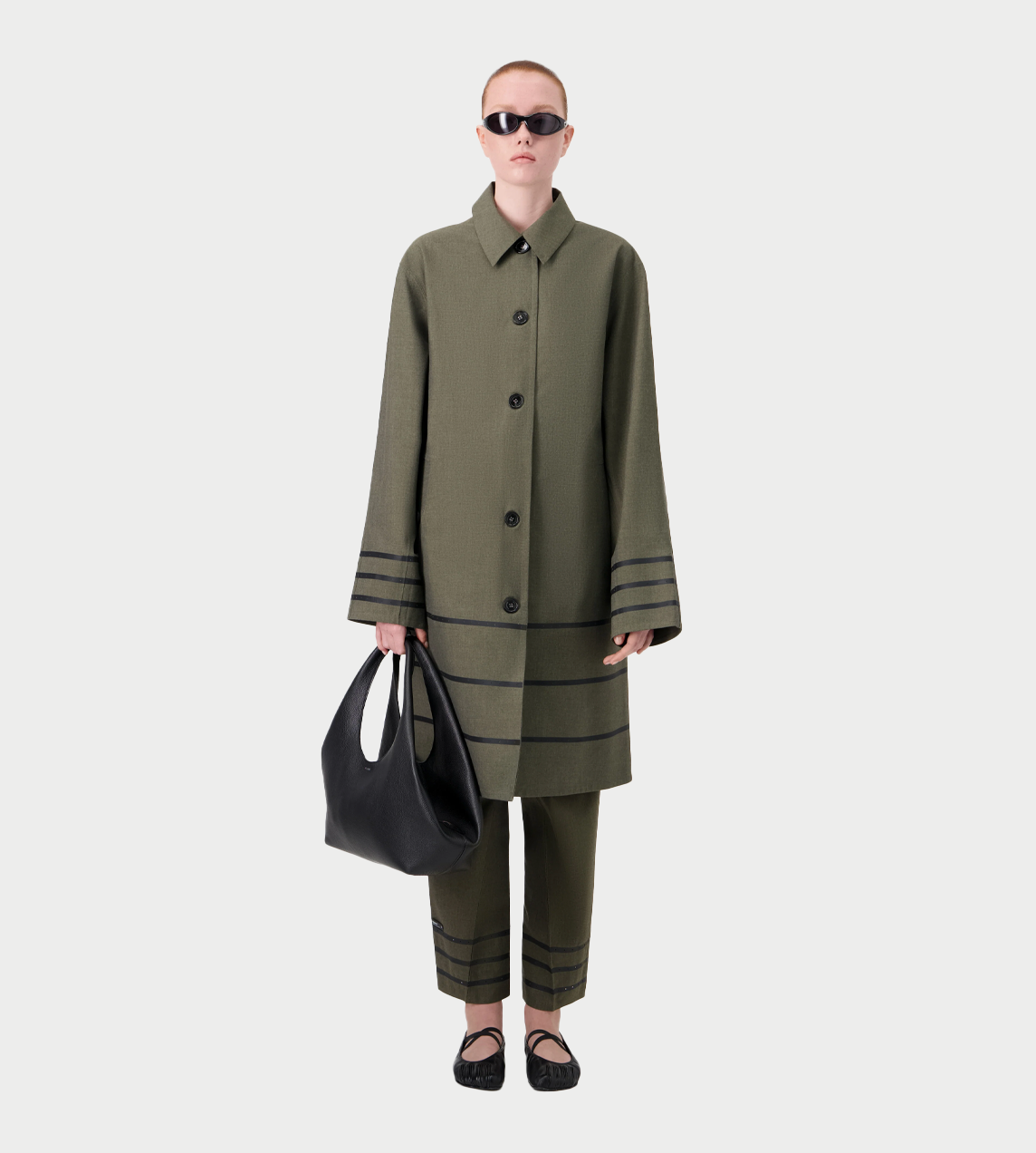 COPERNI - Technical Tailored Car Coat Green