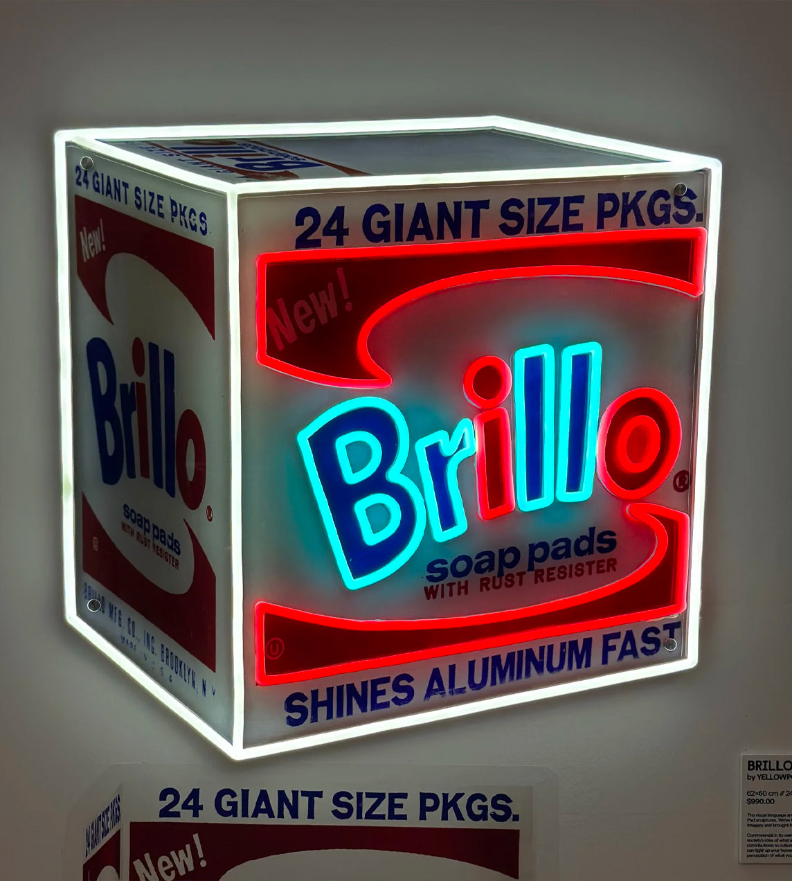 'Brillo Box' - Andy Warhol LED Art