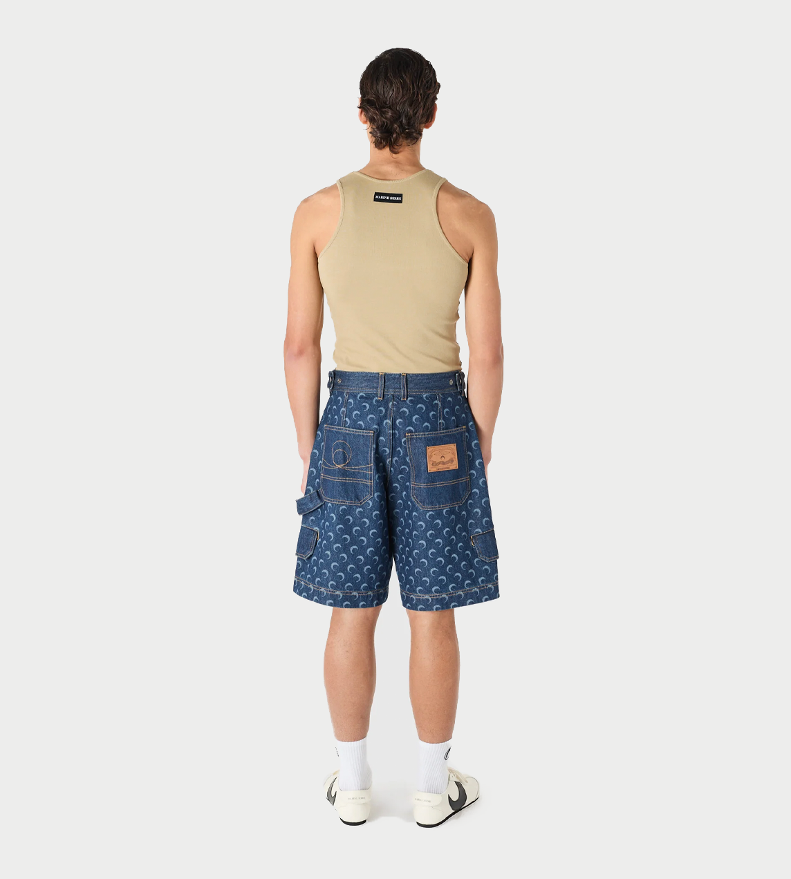 Denim Bermuda With Pockets Blue