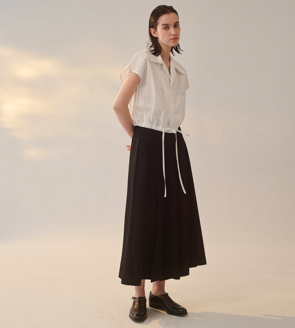 Slit Culottes Blk