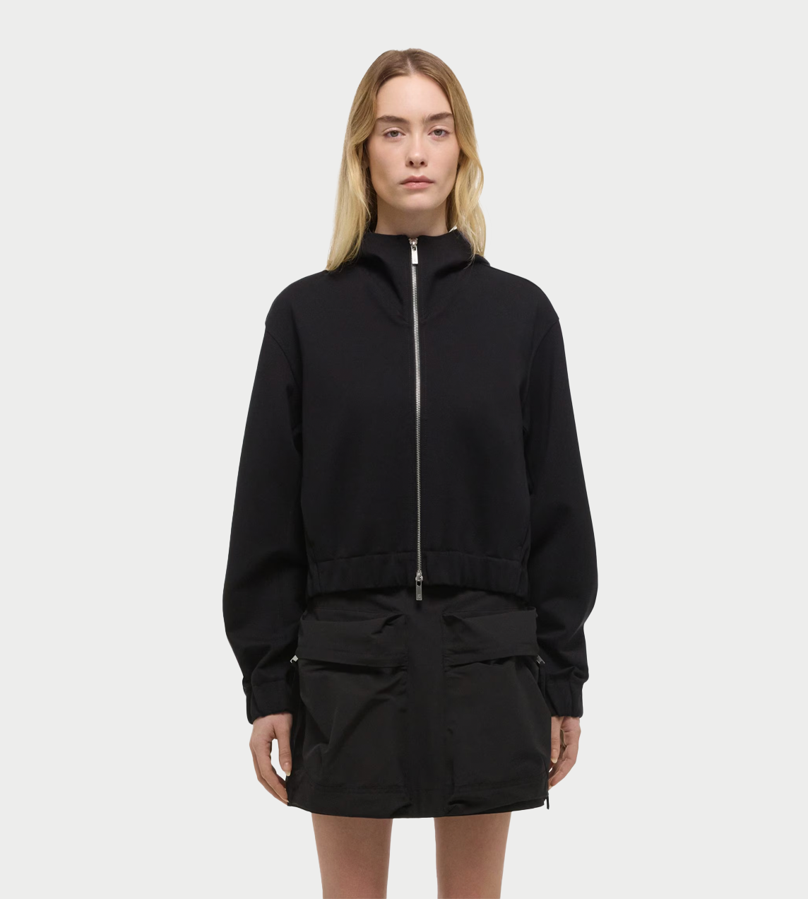 HELMUT LANG - Hooded Shell Jacket Blk