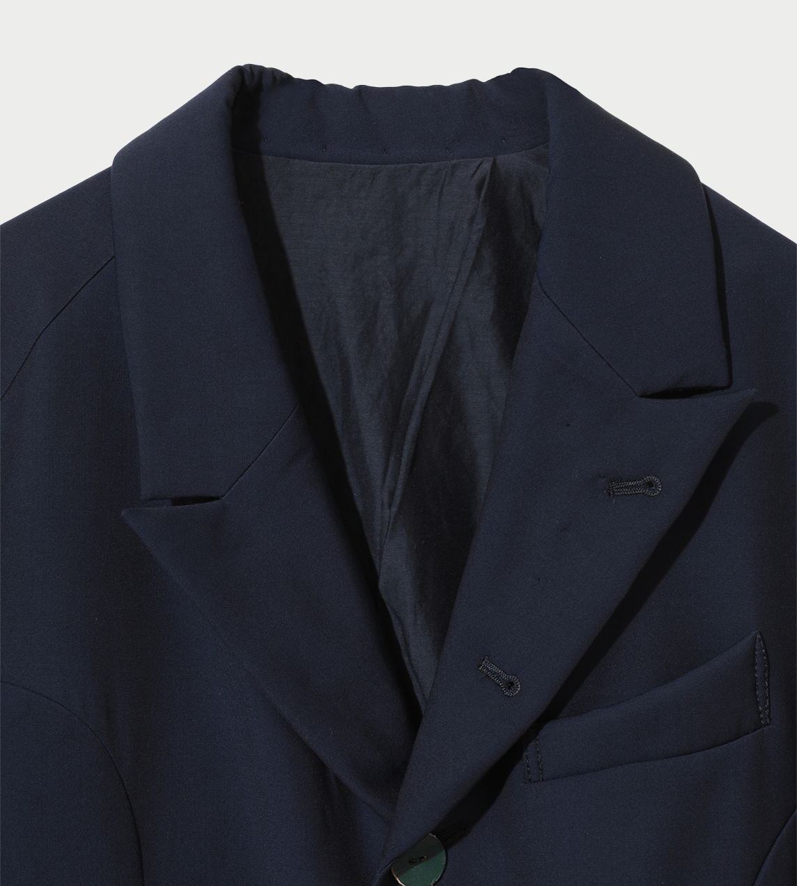 UNDERCOVER - Asymmetric Wool Jacket Navy