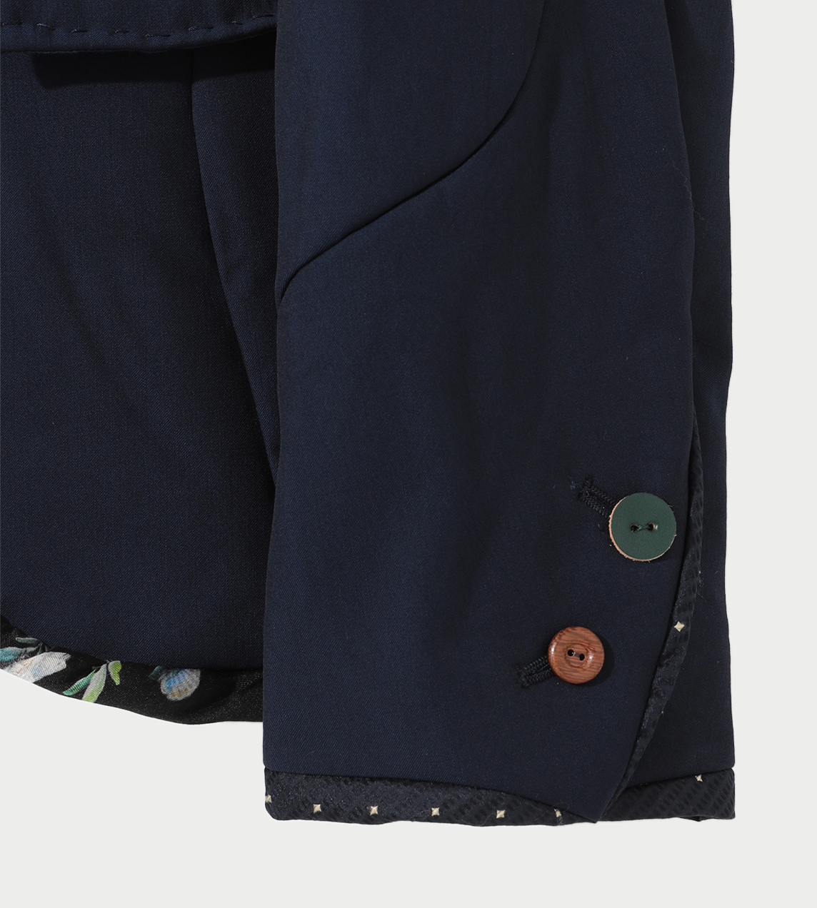 UNDERCOVER - Asymmetric Wool Jacket Navy