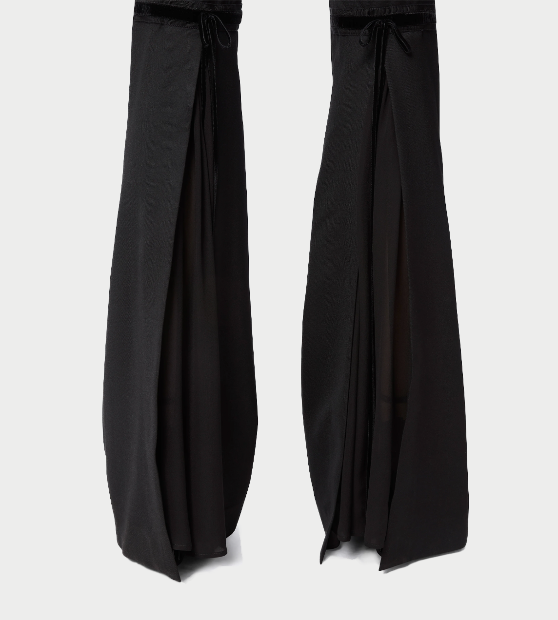 NINA RICCI - Bow-detail Flared Trousers Blk