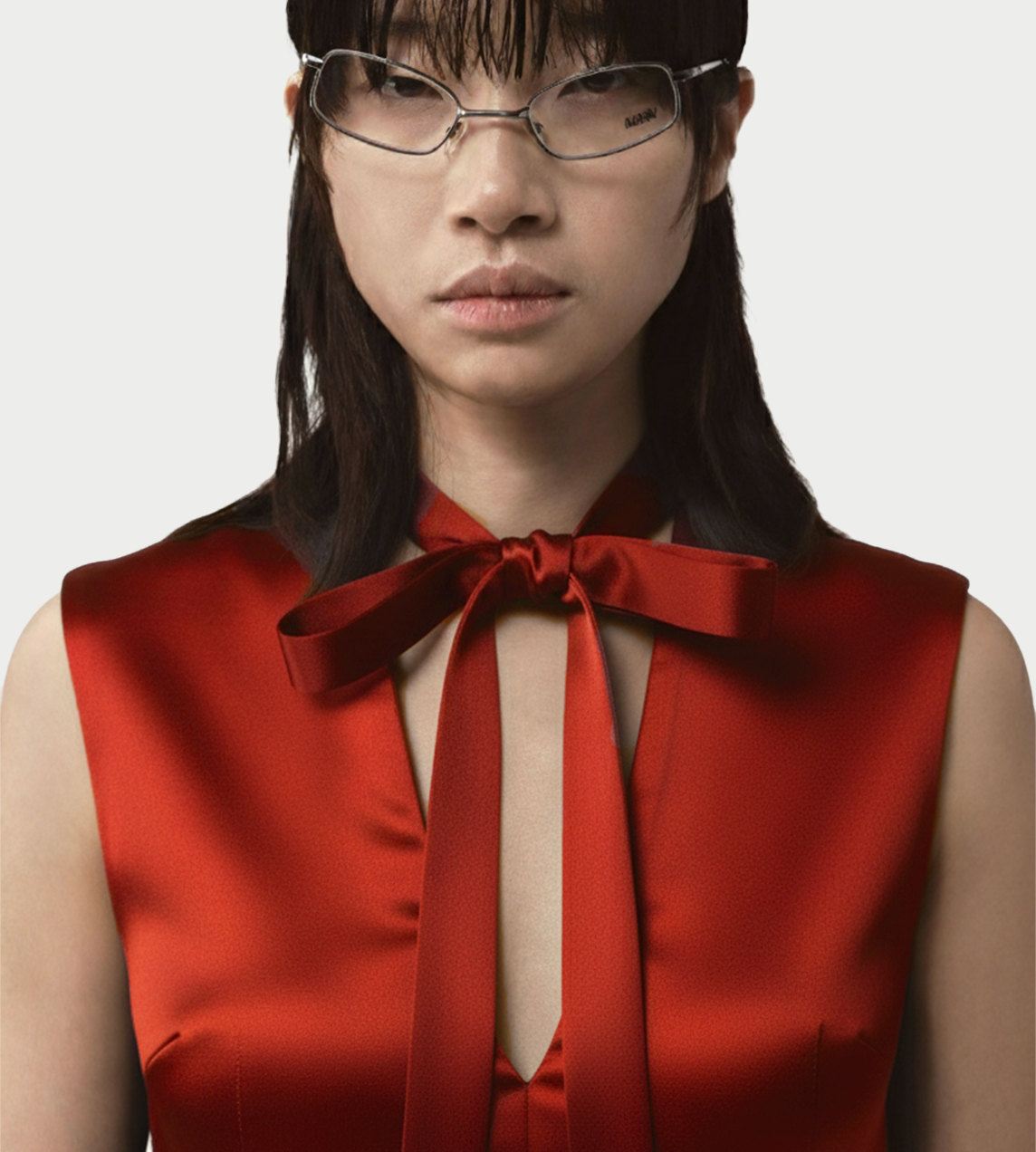 Debbie Tulle Dress Satin Red