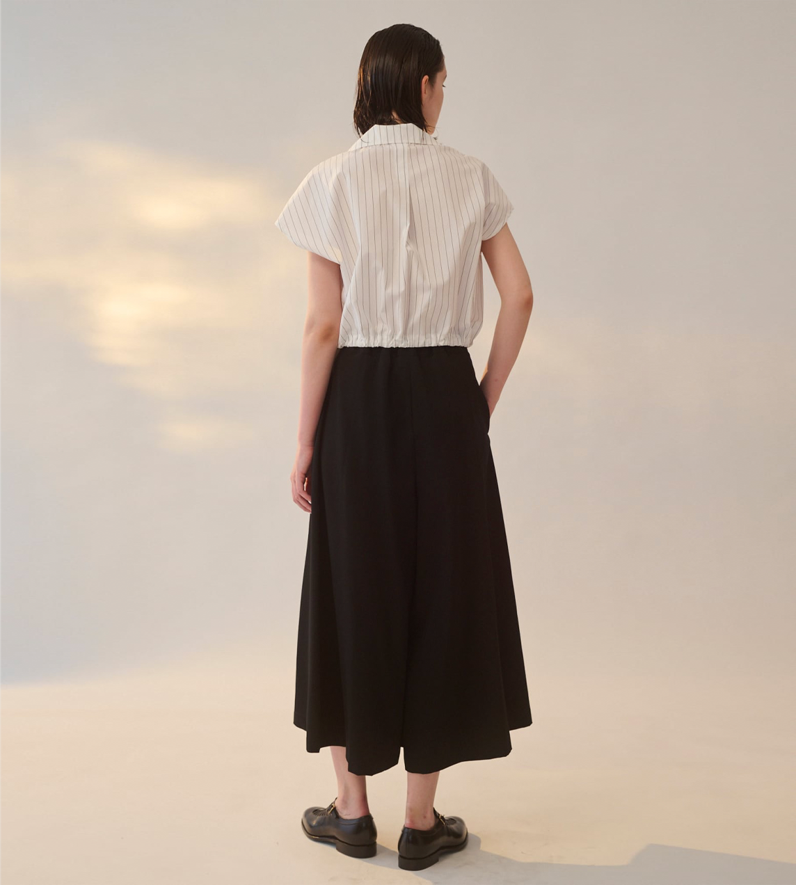 Slit Culottes Blk