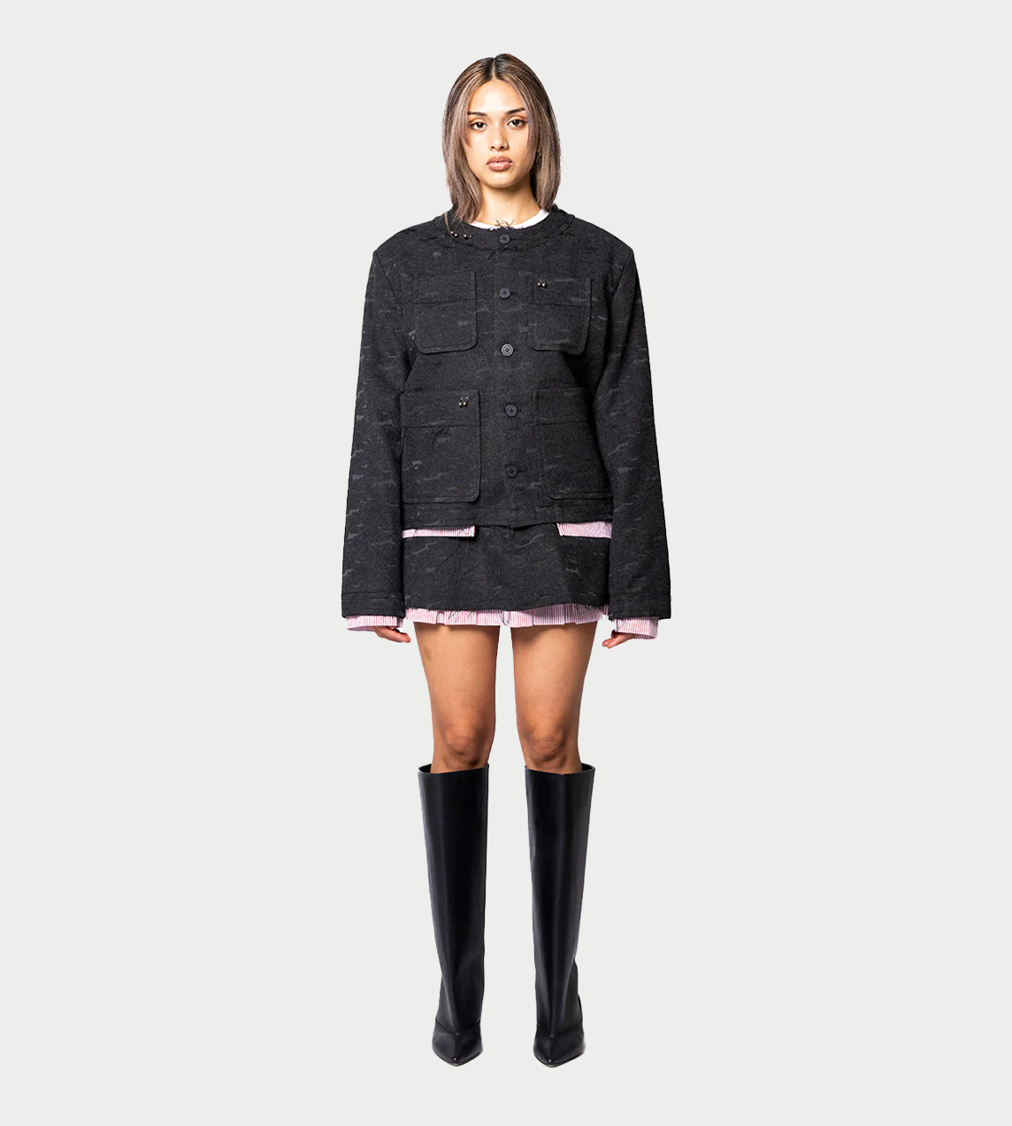 French Bi*ch Jacket Grey