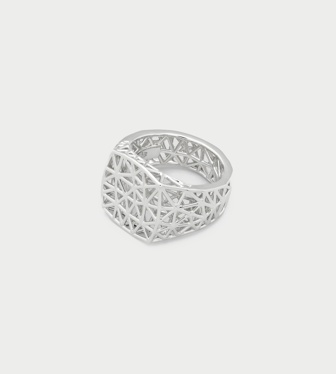Tom Wood - Mesh Ring Silver