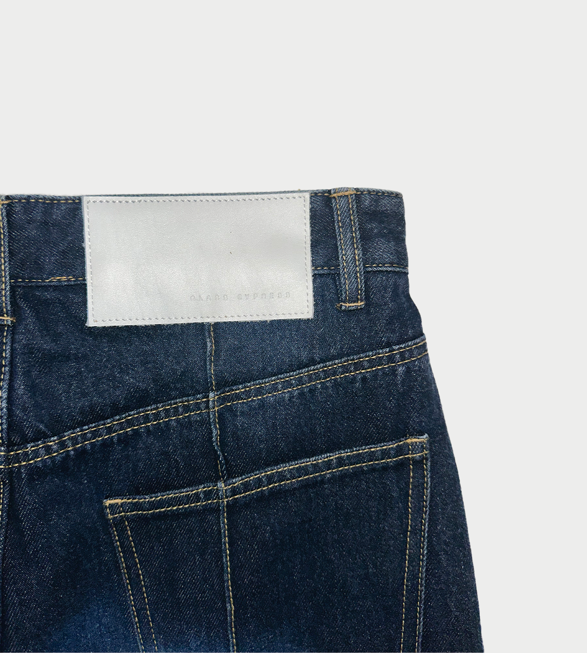 GLASS CYPRESS - Indigo High Waisted Denim Pants