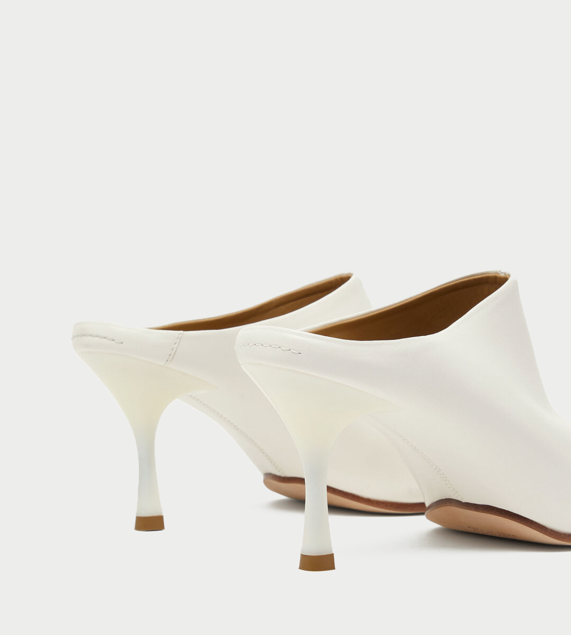 MM6 MAISON MARGIELA - Ballerina Mule Heels Cream