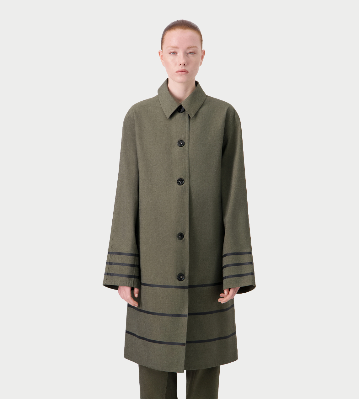 COPERNI - Technical Tailored Car Coat Green