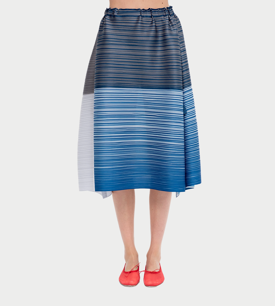 PLEATS PLEASE ISSEY MIYAKE - Photon Bounce Skirt Blue