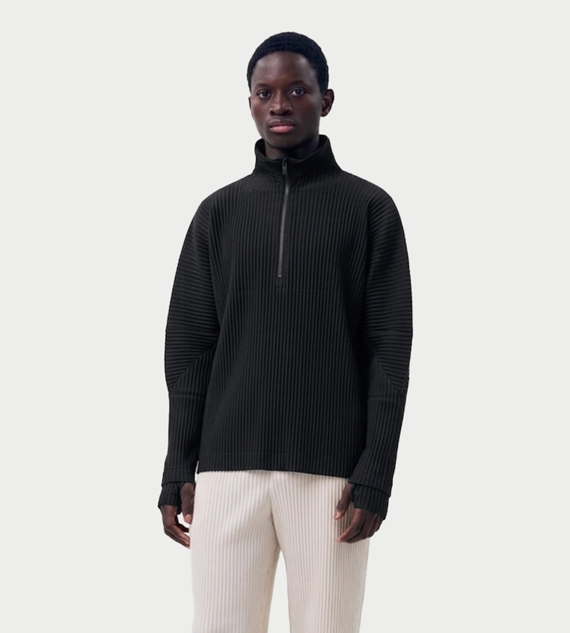 Half-Zip Pullover Blk