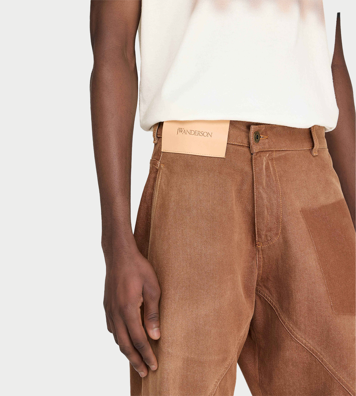 JW ANDERSON - Aged Twisted Jean Rust