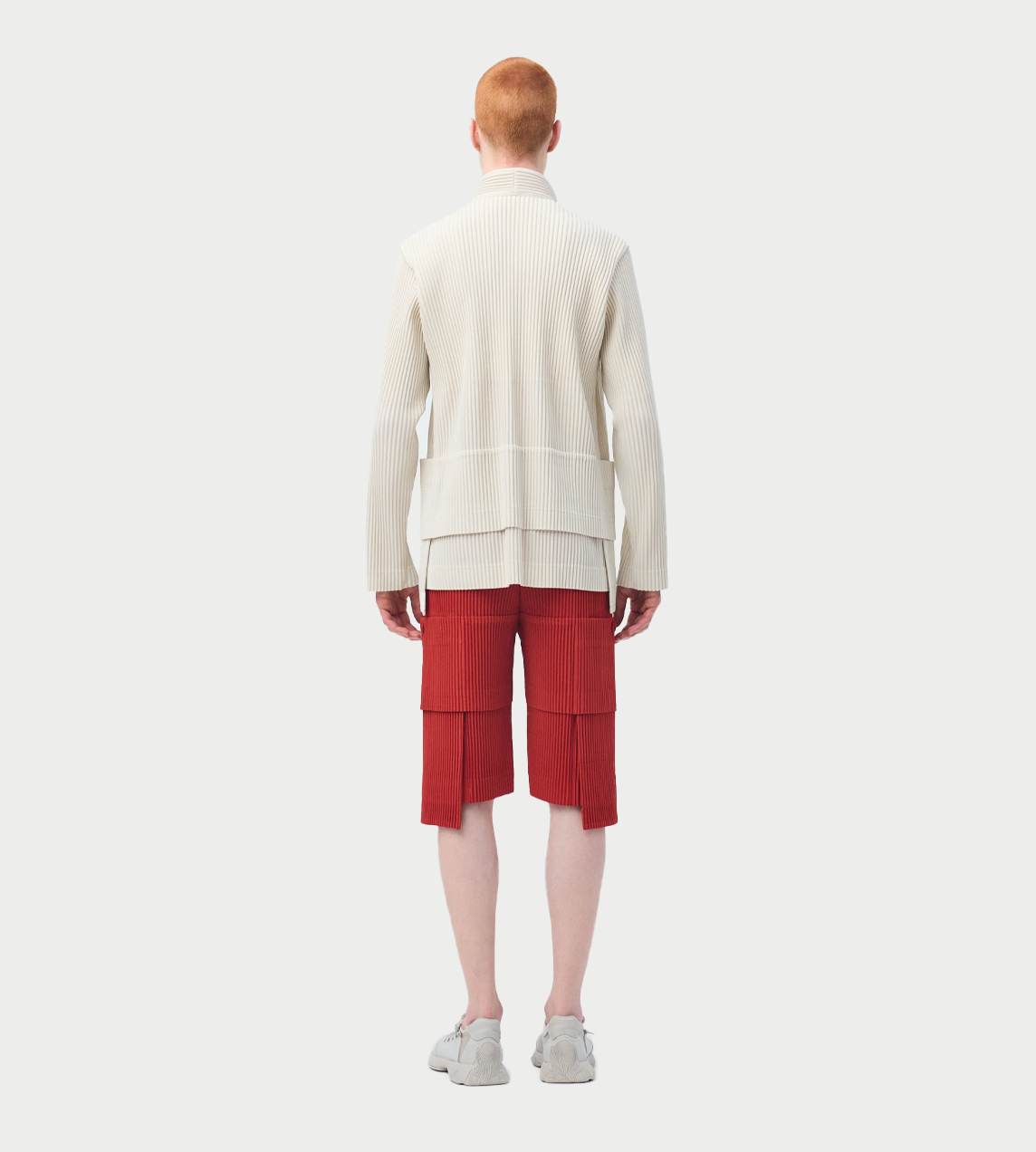 HOMME PLISSE ISSEY MIYAKE - Multi-pocket Jacket Limestone White