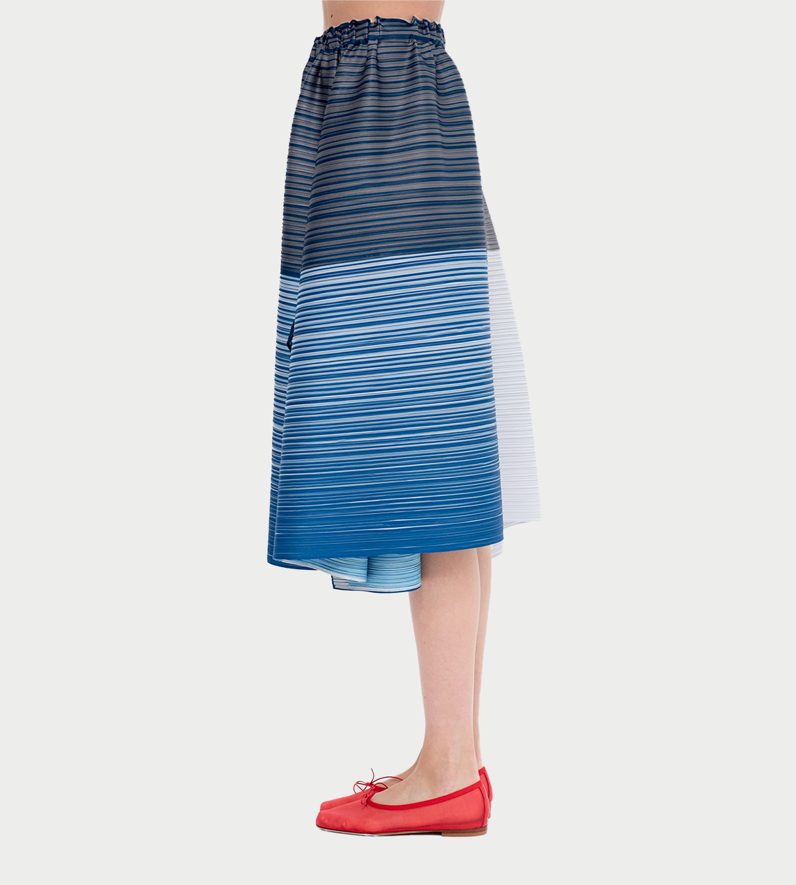 PLEATS PLEASE ISSEY MIYAKE - Photon Bounce Skirt Blue
