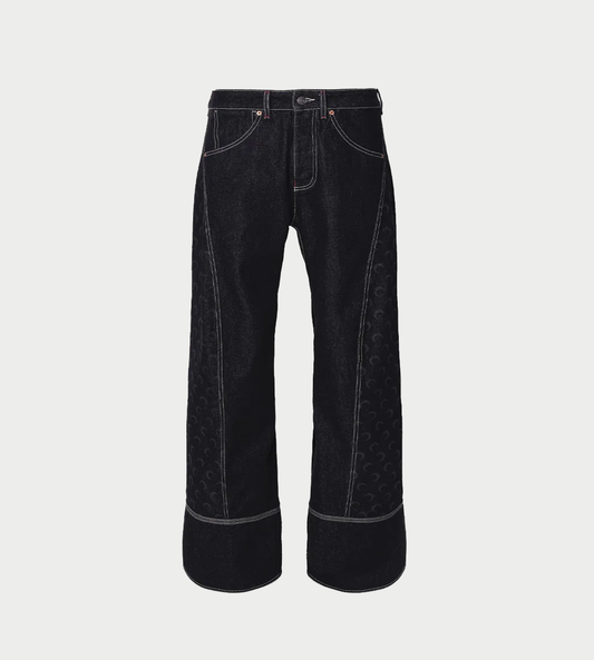 Marine Serre - Moon Laser Denim Curved Jeans (M)
