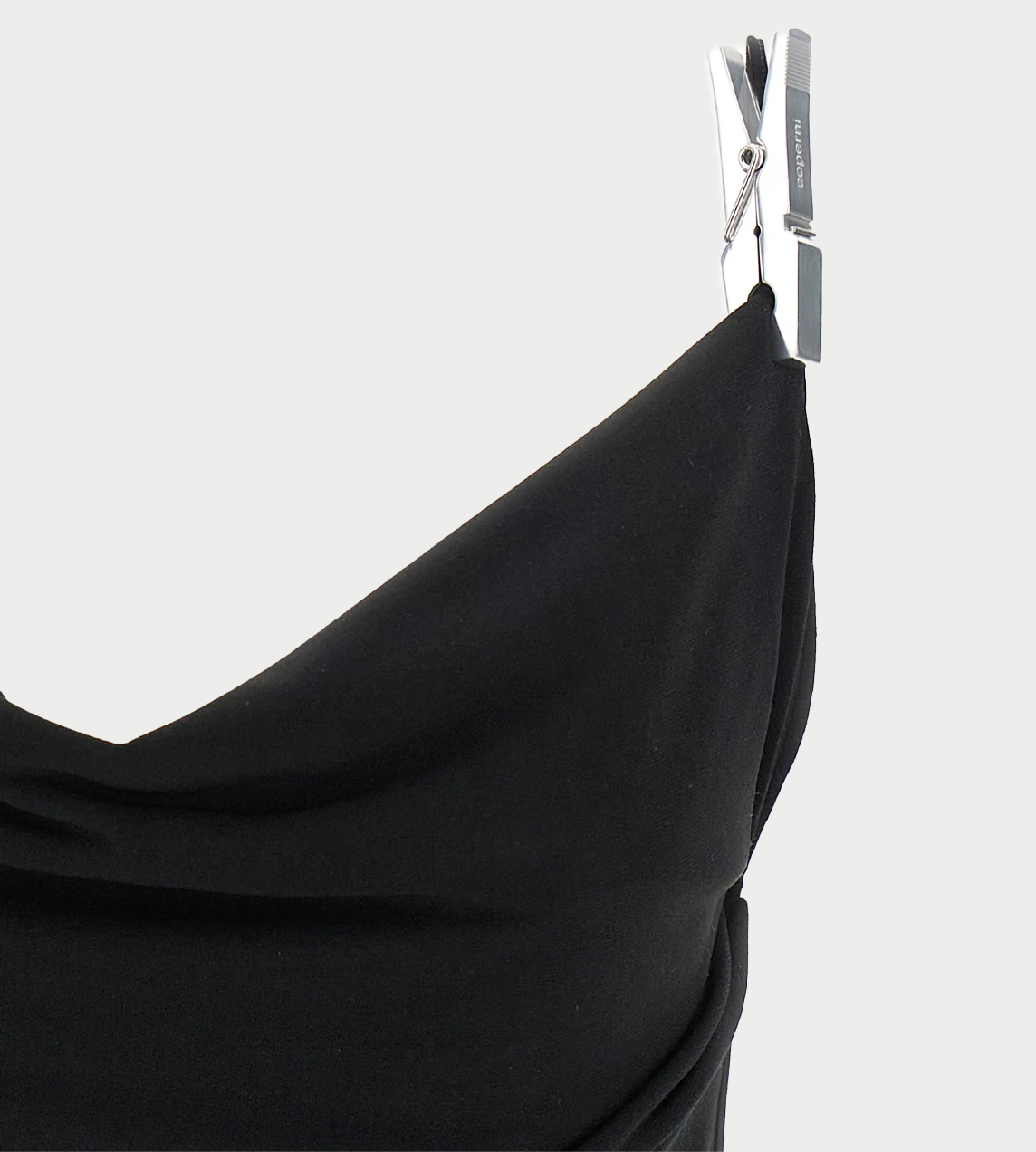 COPERNI - Draped Washing Clip Gala Top Blk