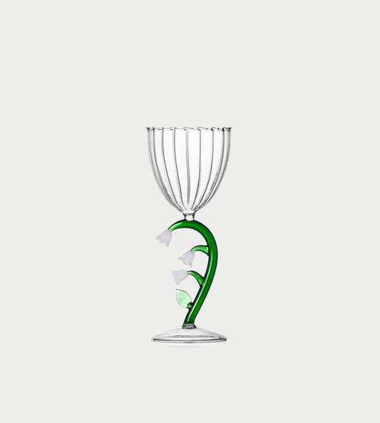 ICHENDORF - Stemmed Glass White Flower 
