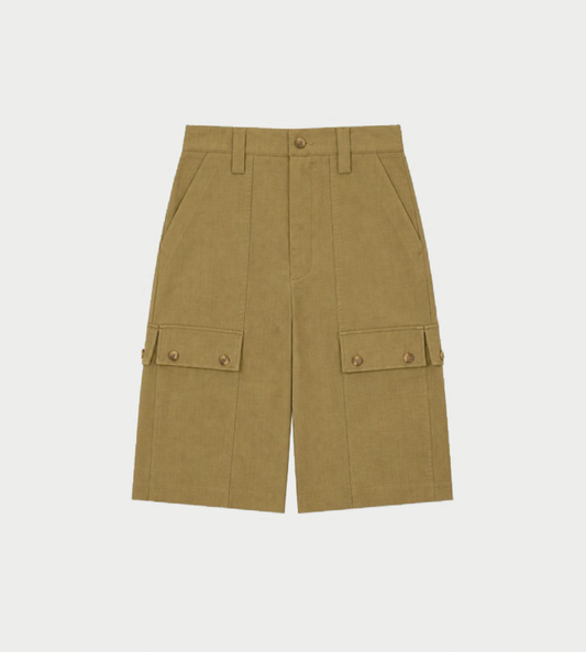 UJOH - 2x4 Cargo Pocket Half Pant Beige