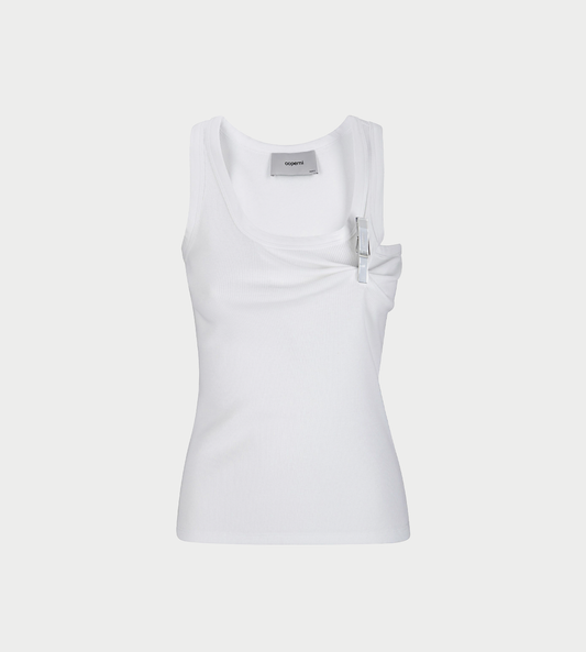 COPERNI - Washing Clip Rib Tank White