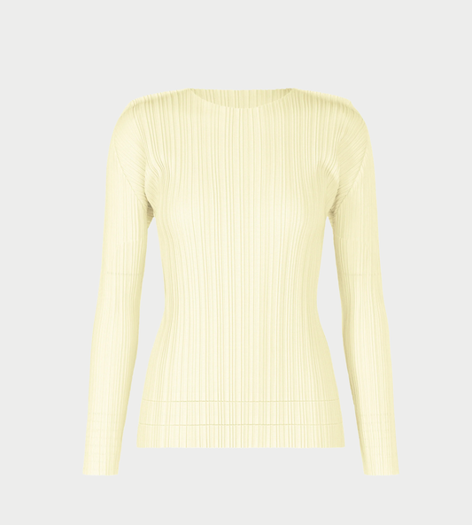 PLEATS PLEASE ISSEY MIYAKE - A-POC Long-Sleeved Top Off White