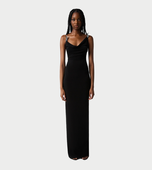 COPERNI - Draped  Washing Clip Gala Dress Blk