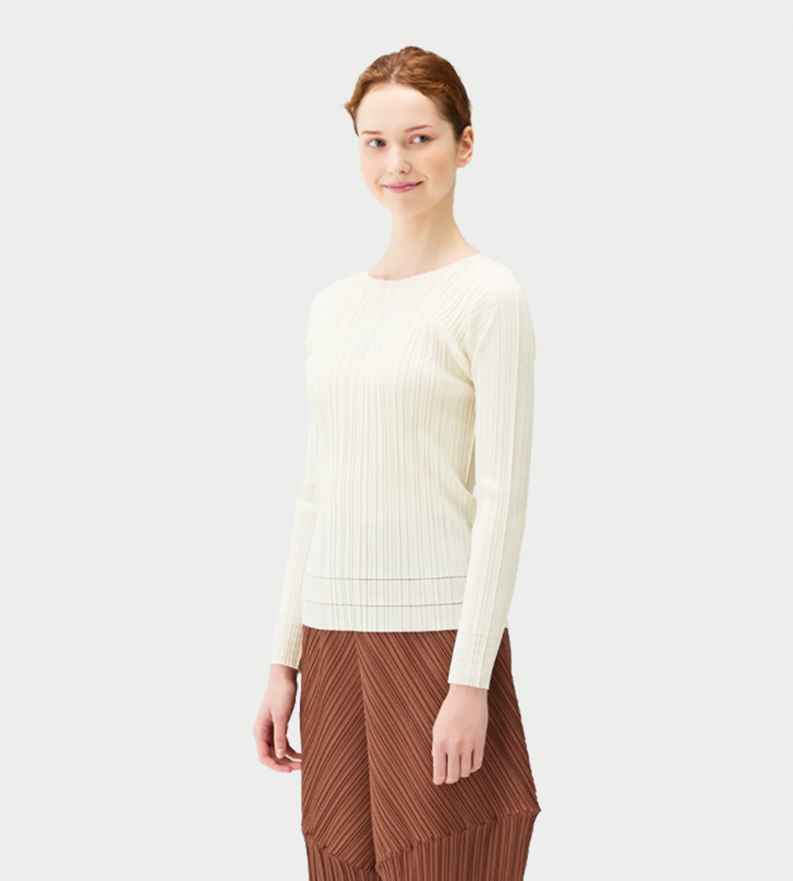 A-POC Long-Sleeved Top Off White