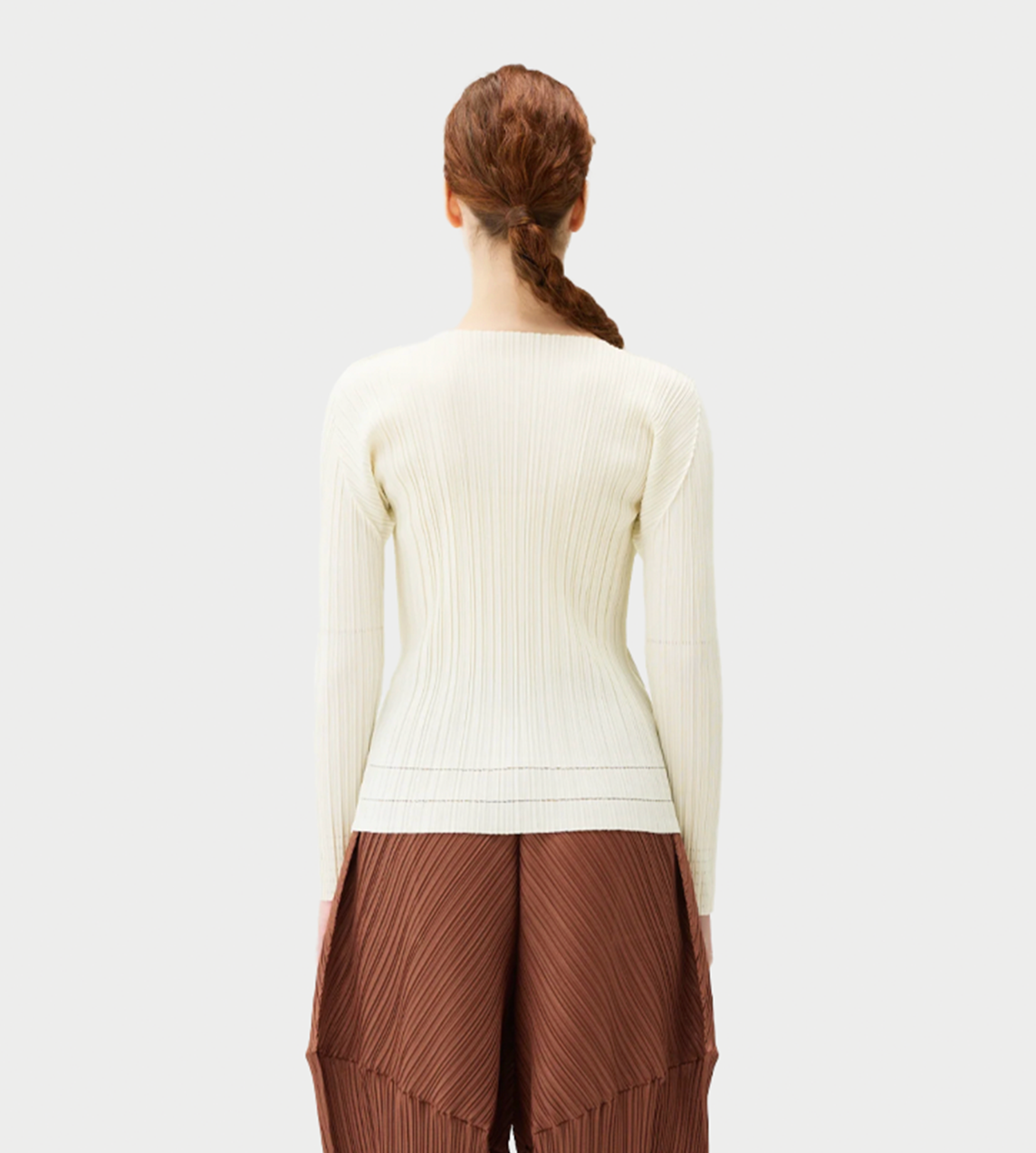 A-POC Long-Sleeved Top Off White